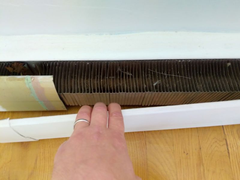 Baseboard Heater Installation detail