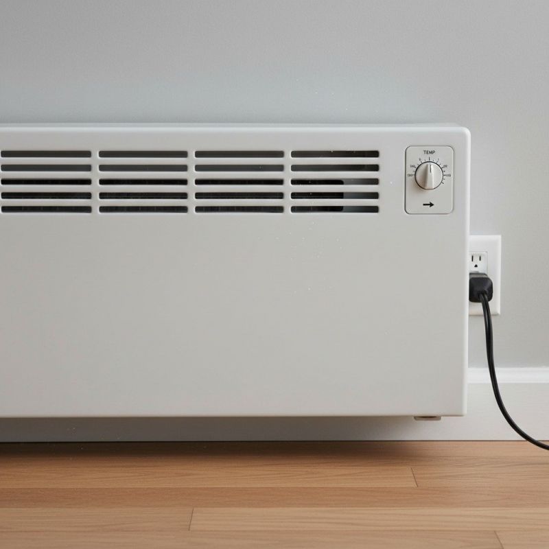 Baseboard Heater Installation detail